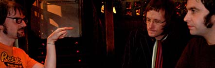 Andy Morten, Louis Wigget y Michael Poulson Andy Morten, Louis Wigget y Michael Poulson